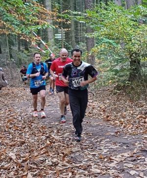 Laufsport in den bunten Herbstwäldern (1)